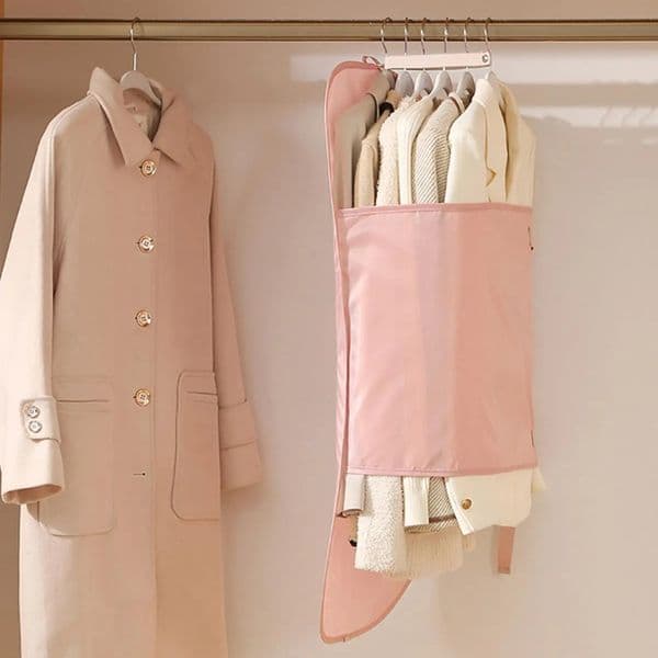 Dustproof Clothing Compression Board Foldable Space Saving Clothes Dust Cover Reusable Large Capacity Suit Cover Storage Bag 260321