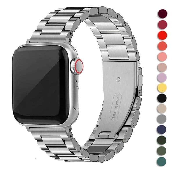 Metal Strap Apple Watchband 38mm 44mm 40mm 45mm 41mm 42mm 49mm Stainless Steel Band For iWatch Series 7 6 5 4 3 9 8 2 1Ultra