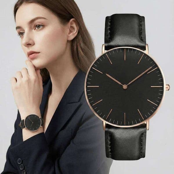 Simple Elegant Women's Casual Leather Watchband Dress Ladies Quartz Watches Fashion Woman Watch Female Clock reloj mujer