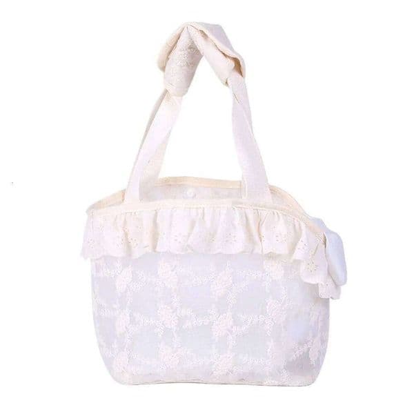 Purse Lace Mesh Pet Carrier Multi-function Portable Puppy Carrying Bag Cute Breathable Cat Handbag for Small Dog 26H0321