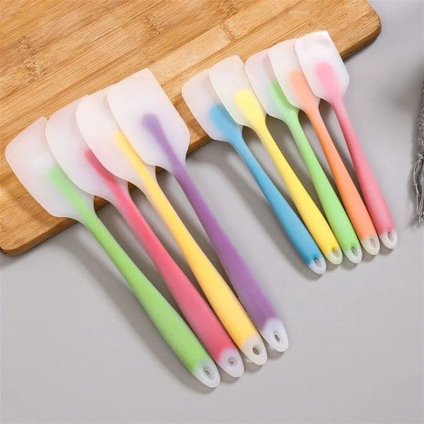 Silicone Spatula Cream Butter Cooking Baking Heat Resistant Utensils Scrape Decorator Translucent Kitchen Tools 260312