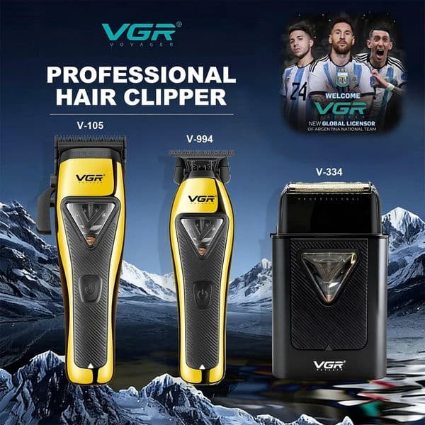 VGR Professional Hair Trimmers Rechargeable Hair Clippers Charging Base Electric Clippers Hair Trimmer for Men V-015 V-994 V-334 260319
