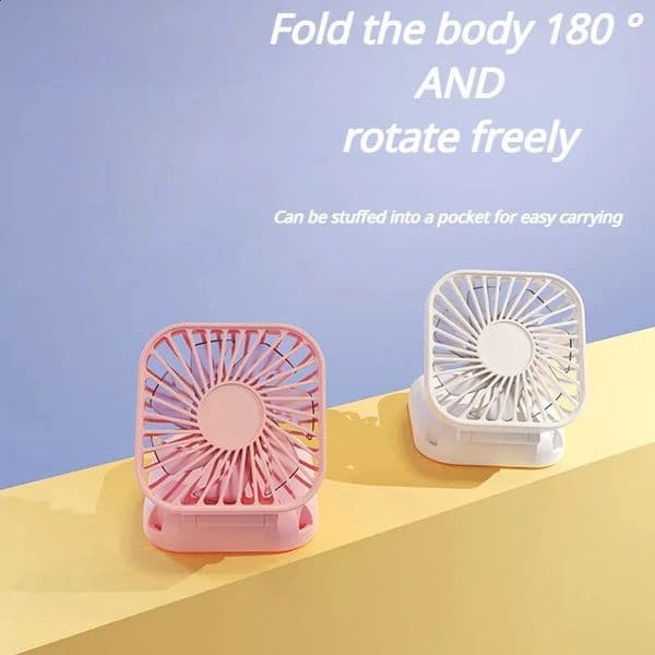 Mini Hanging Neck Fans Portable Folding USB Fans Mute Power Bank Portable Handheld Desktop Multi Function 260319