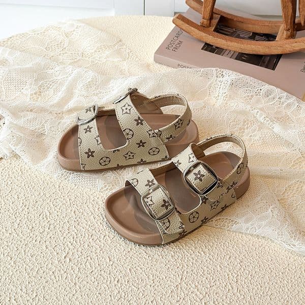 Children Beach Sandals for Boys Girls Summer Outdoor Soft Sole Anti Slip Happysteps Kids Sandals Toddler Casual Open Toe Flat Sandals Sizes US6C-US13C H02094