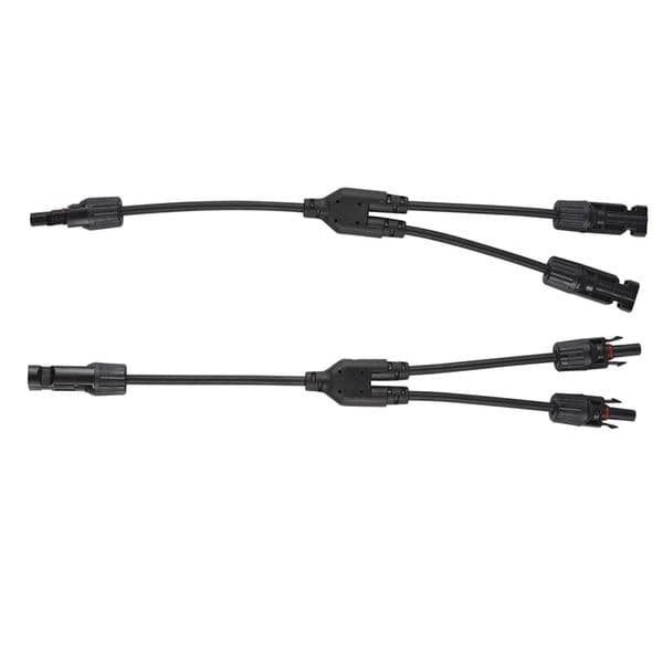 10 pairs MC4 branch connection cable with connectors two to one