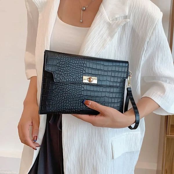 Fashion Women Stone Pattern Handbag And Purse PU Leather Wedding Party Evening Bag Lady Wristlet Clutch Bag Female Envelope Bag 260312