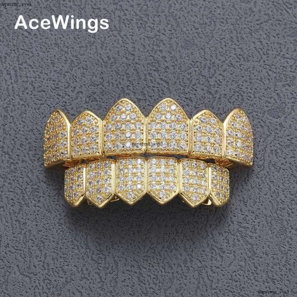 Jewelry electroplated 6-piece set Halloween costume accessories gold fang Hip Hop jewelry