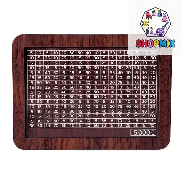 1000/2000/3000/5000/10000 Euro Money Box Wooden Piggy Bank With Reusable Money Box With Saving Goal And Numbers Boxes 260321