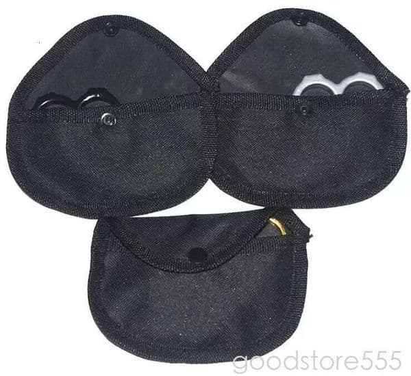 Strong Brass Knuckle Dusters Nylon Bag Self Defense Personal couteau Security Outdoor Self-defense Pendant fixed blade knife pocket knife Pocket EDC Tool Cover