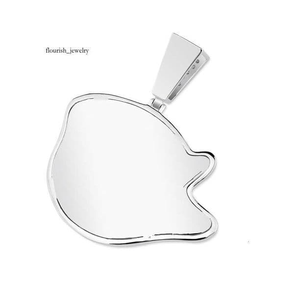 Cartoon Character Ghost Personality Pendant Real Gold Plated Full Moissanite Hip Hop Necklace Jewelry Factory Direct Sale