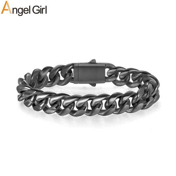 12mm 304 925 Sterling Silver 18K Gold Cuban bracelet with spring clasp trendy for men and women popular Luxury Jewelry factory wholesale