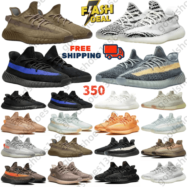 Designer shoes V2 mesh fabric running shoes boost soles men women outdoor sports shoes jogging shoes stars reflective zebra color black white green