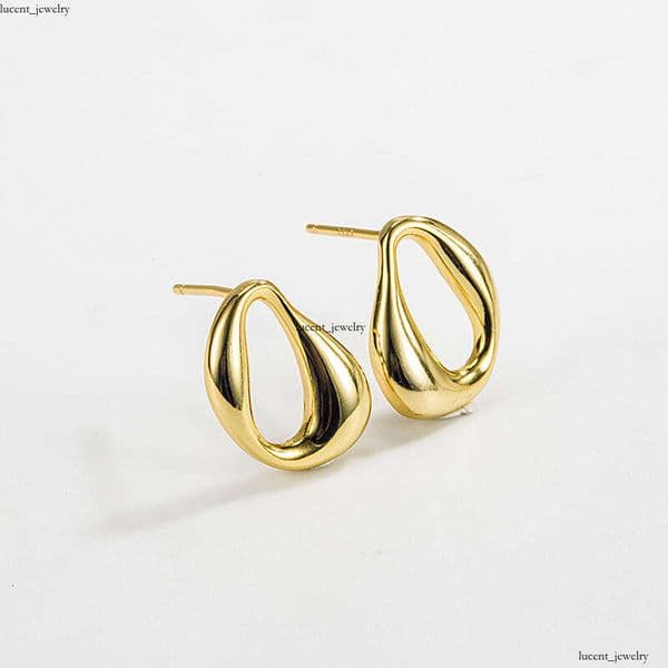 Hip Hop Style elegant vintage for women S925 sterling silver geometric exquisite compact versatile popular on stud earrings
