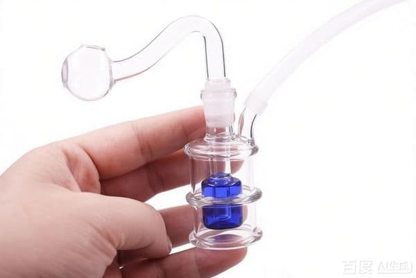 Wholesale Travel colorful Spiral mini glass oil burner bong pipe Water Bong Hookahs Bubbler Water Pipe with silicone hose straw and 10mm male smoking oil banger bowl