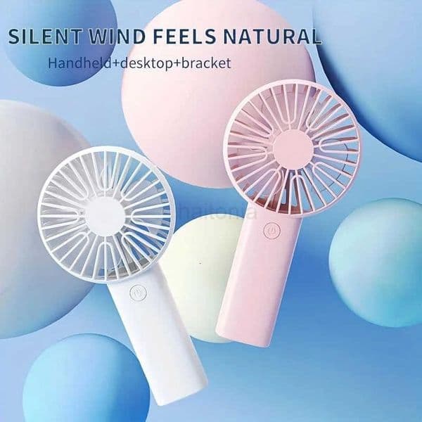 Handheld Fan Rechargeable Portable Mini USB Fan 3 Speed Mini Fan with Phone Holder H260321
