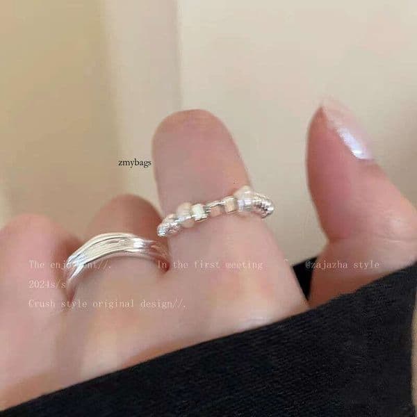 2026 New Hot Style Minimalist Open for Women Unique Personality Fashion Versatile Copper Ring