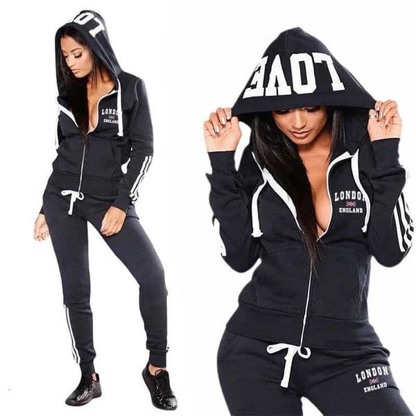 Sports Casual Daily High Quality Womens Tracksuit Gym Two Piece Sets for Women Jogging Comfortable Zip Hoodie Outdoors Slim Fit X260321