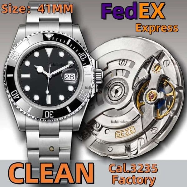 Clean Factory Super Clone 41MM Mens Designer Watches Top-3235 Movement Automatic Machinery Ceramic Bezle Sapphire Glass Glide Lock Diving Watch With Box