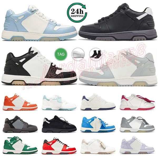 Off Whte Shoe Out of Office Designer For Mens Womens Trainers Outdoor Casual Black Pink Leather Light Blue Navy Runners Platform Sneaker Size 36-45