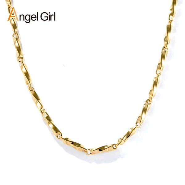 Mobius Ring 925 Sterling Silver 18K Gold Necklace gold Collarbone Chain for Men Women INS Style Jewelry Layered Wear Unique Trend