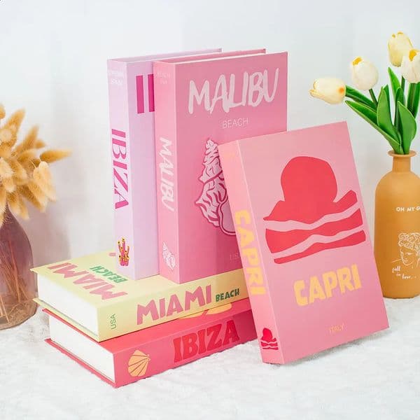 Travel Series Books Coffee Table Decoration Living Room Fashion Prop Books Decorations for Home Room Ornaments MIAMI 260321