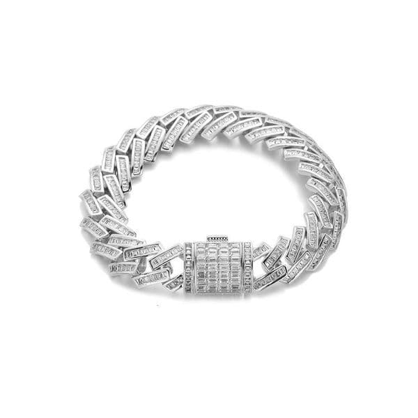 12MM Diamond-Shaped Cuban Chain Hip Hop Style and Bracelet Trendy Men's Moissanite Necklace 2026 Autumn New Fashion Accessories