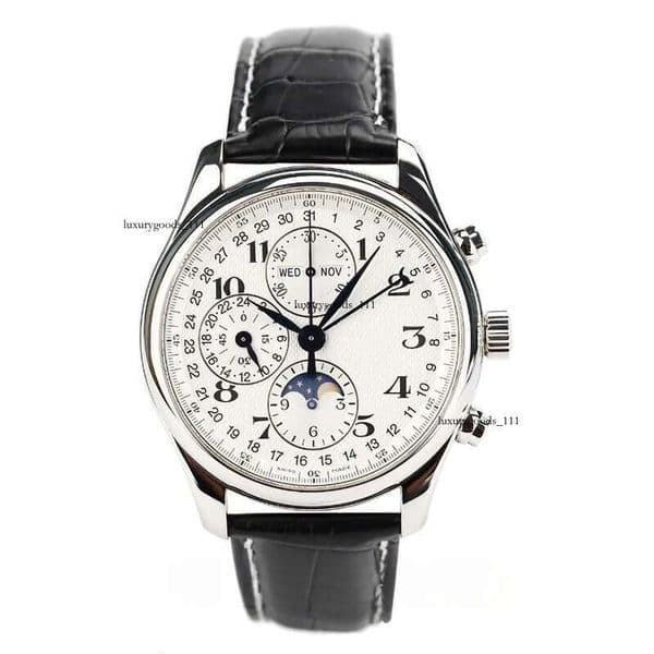 High end men's automatic mechanical wrist watch business sports fine steel strap 50m waterproof sapphire mirror perspective bottom