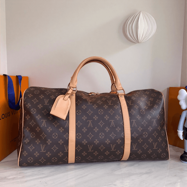 High quality Hot designer duffle bag Men women fashion travel bag Large capacity Zipper open and close coated canvas leather hand bill shoulder crossbody travel bag