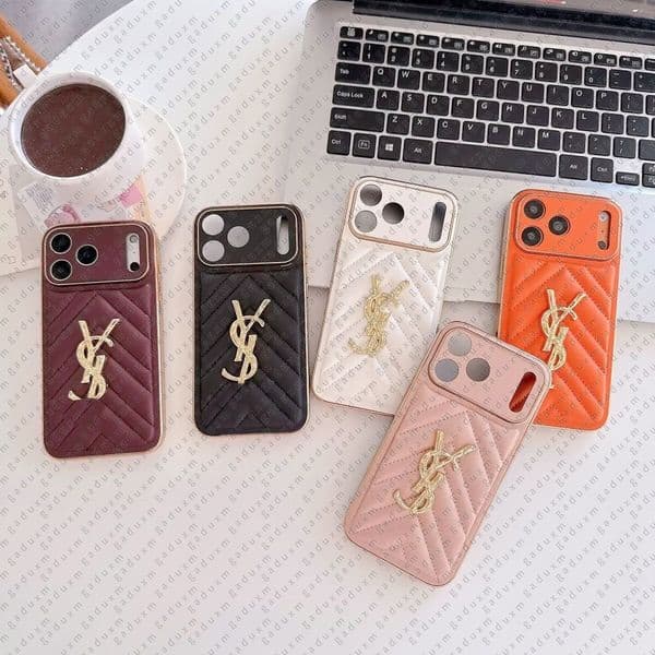 Luxury Leather Phone Cases for iPhone 17 16 15 14 13 12 X XS XR 17Pro Max 15Plus 14Promax xs Luxurys Mobile Shell Full coverage Protection Shockproof Cover With Card Slot