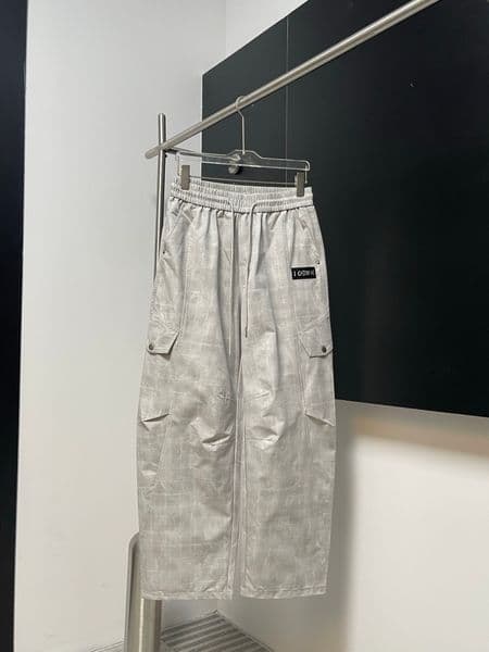 Men's Plus Size Pants Round neck embroidered and printed polar style summer wear with street pure cotton 43i800