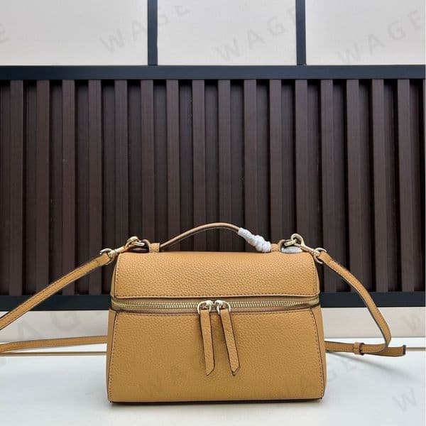2026 New Luxury Cosmetic Bag Double Zipper Box Bag - Women's Fashion Crossbody Shoulder Handbag, Multi-way Carry, Stylish Structured Design for Daily Travel-6
