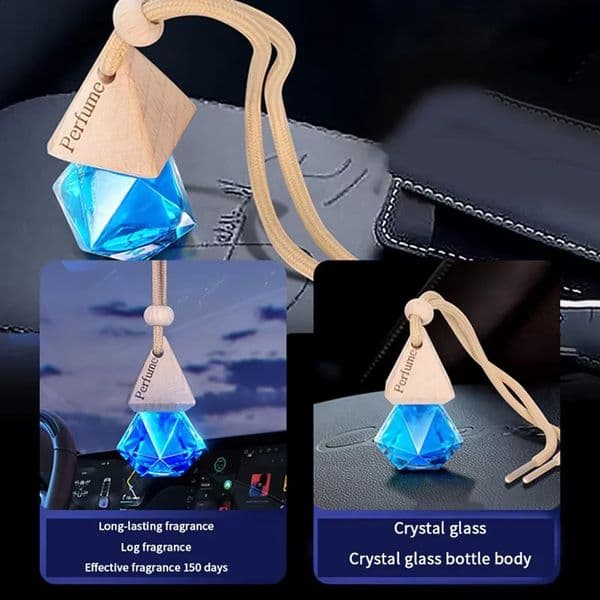 Auto Aromatherapy Fragrance Pendent Bottle Perfume Diffuser Automotive Decoration Car Hanging Glass Bottle Empty Perfume 260321