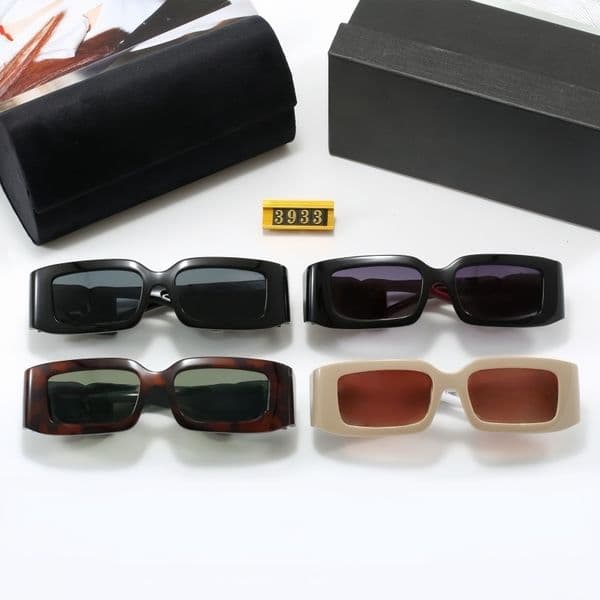 Designer sunglasses retro narrow square sunglasses Y2K fashion thick frame sunglasses for women men UV400 for daily wear party vacation outdoor wear 3933