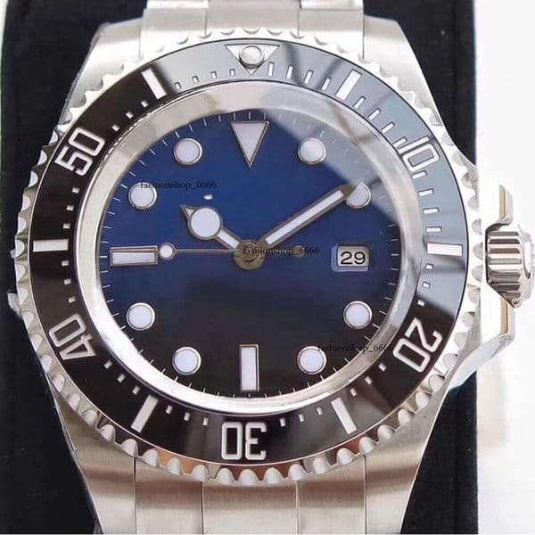ST9 U1 Watch Stanless Steel Deep Men Ceramic Bezel Black Dial Glide Lock Clasp Automatic Business Casual mens Watches