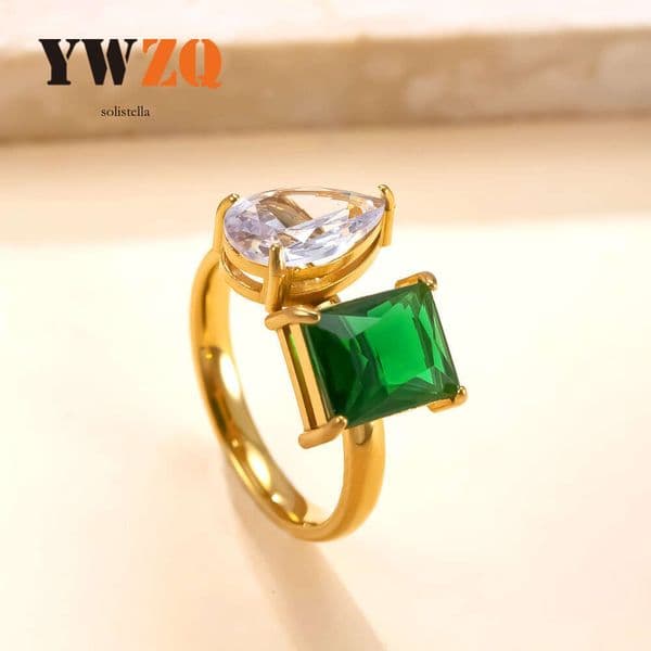 best-selling 925 Sterling Silver 18K Gold diamond-studded ring for women niche design 18k gold-plated Moissanite ring foreign trade jewelry