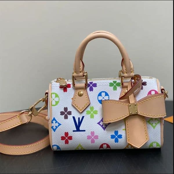 New Leathers Colorful Flower Pillow Travel Bag Women Leather Designer Speedyss classics presbyopia Shoulder Bags Crossbody handbags Totes pouch purse dhgate