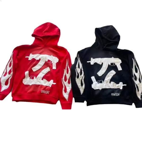 Y2k Goth Trendy Street European and American Patchwork Pattern Long Sleeved Pullover Hoodie Hip-hop High Street Sweatshirts 260321BJ