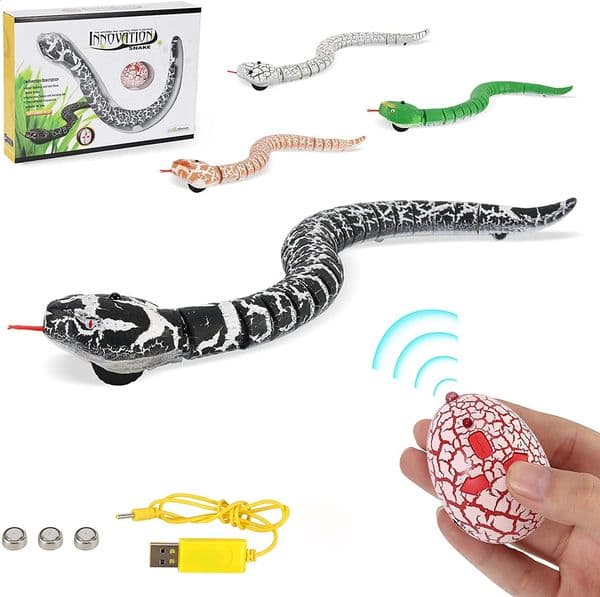 istic Remote Control Snake RC Animal Scary Toy Simulated Viper Trick Terrify Mischief Toys for Halloween Children Gift 260318
