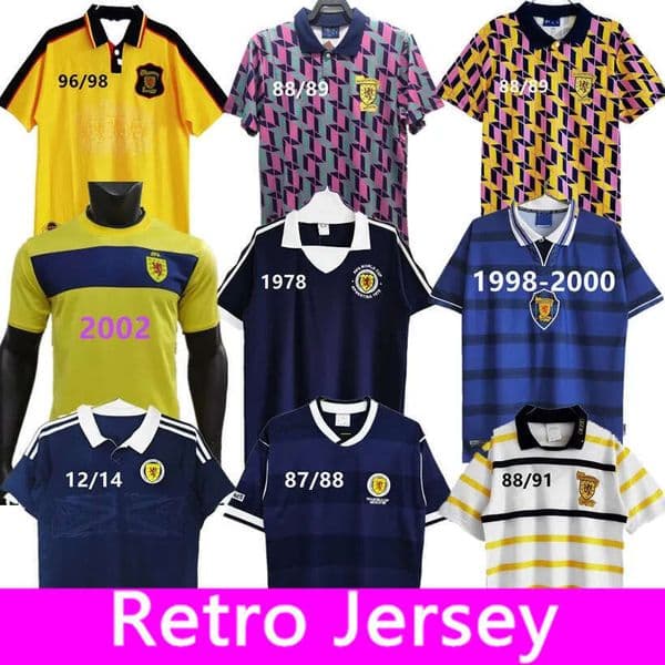 1978 Scotland Soccer Jerseys World Cup HENDRYblue kits classic Vintage SCOTLAND Retro Football Shirt tops LAMBERT equipment Home 89 91 93 94 96 98 00 1986