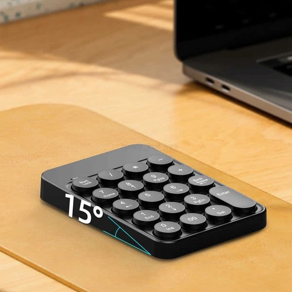 New round keycap wireless numeric keyboard button battery 24G small digital mini portable keyboard H260323