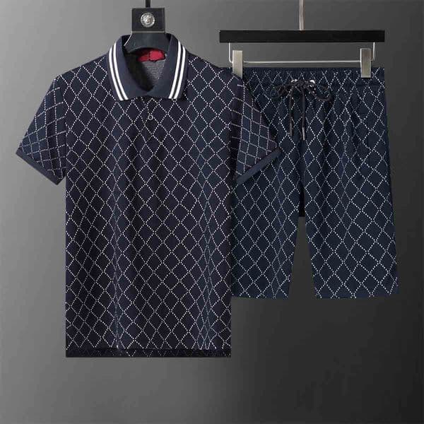 Designer Mens Tracksuit Summer Fashion Male Sets Letters Print Short Sve Tees Suit High end Quality 11 Color T Shirts Tops and Shorts 2 Piece Set Men Clothing Q260423