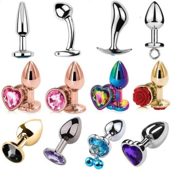 2026 New Small Size Metal Beads Mini Rainbow Rose Gold Butt Plug Crystal Jewelry Trainer adult toys Anal Dildo Masturbation Sex Toy 240914 Adult Toys 67c