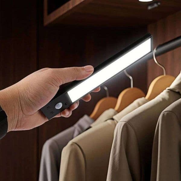 20/30cm LED Motion Sensor Light Night Wireless Lamp Type-C Charge Wall Under Cabinet Bedroom Kitchen Wardrobe Lithium Battery 26H0323