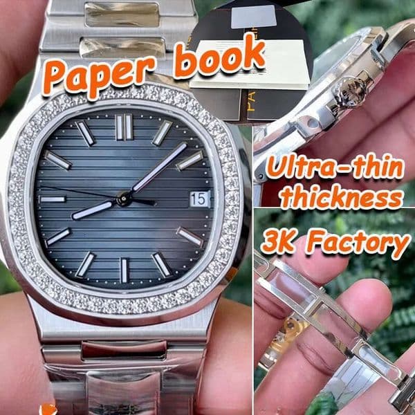 Mens Designer Watches Men Diamond Watch Super Quality Top 3K factory 40MM Cal.324Sc Movement Automatic Mechanical 904L Waterproof 50M 8.3MM Paper Documents