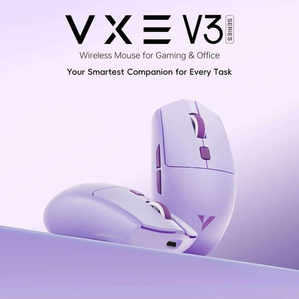 ATK VXE Dragonfly V3 PRO Gaming Mouse PAW3395SE 2.4G Wireless E-sports Mice Rechargeable Lightweight Ergonomic 26L0323