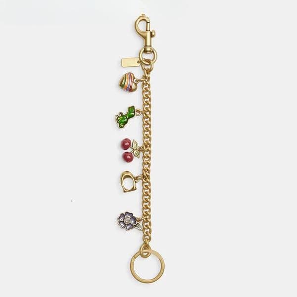 Ky chain dsignr kychain wallt littl dinosaur Spik Car Stainlss Stl Gold Platd Designer keychain dsignrs kychains of wallts womn kyring Bag Charm 02