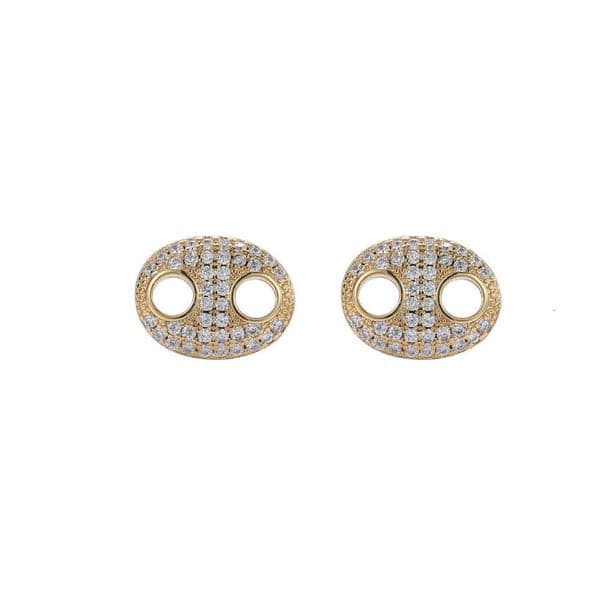 Creative Pig Nose New Jewelry Hip Hop Earrings Moissanite Personalized Combination Set Earrings Accessories