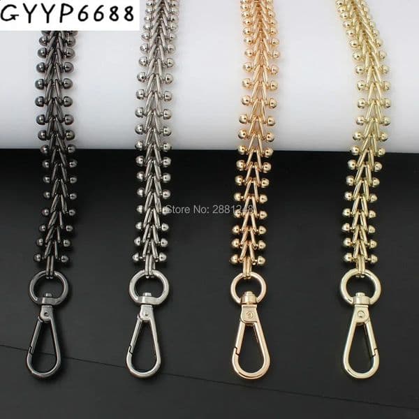 1PC 6070100110120130CM 17MM Highend Metal Bag Chains For Women Handbag Shoulder Strap Crossbody Belt Chain Accessories 260323BJ