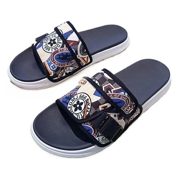 Unisex Slide Adjustable Flip Flops Men Women Slides Casual Sandals College Designer Cozy Summer Beach Fashion Slipper Outdoor Loafers