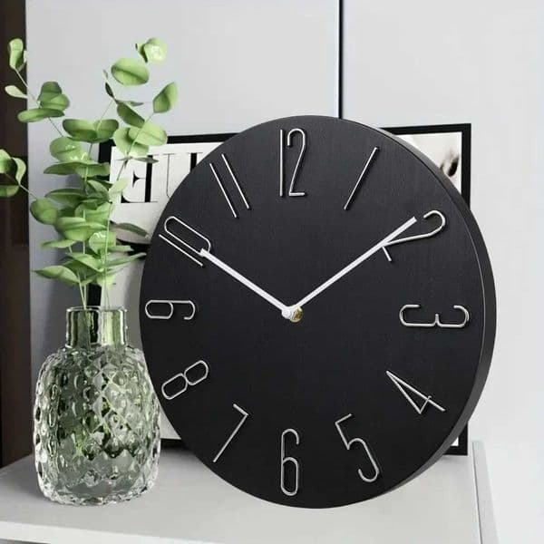8 Inches Simple Scandinavian Style Wall Clock Silent Wall Clock Suitable For Bedroom Kitchen Study Living Room Wall ClockT260321